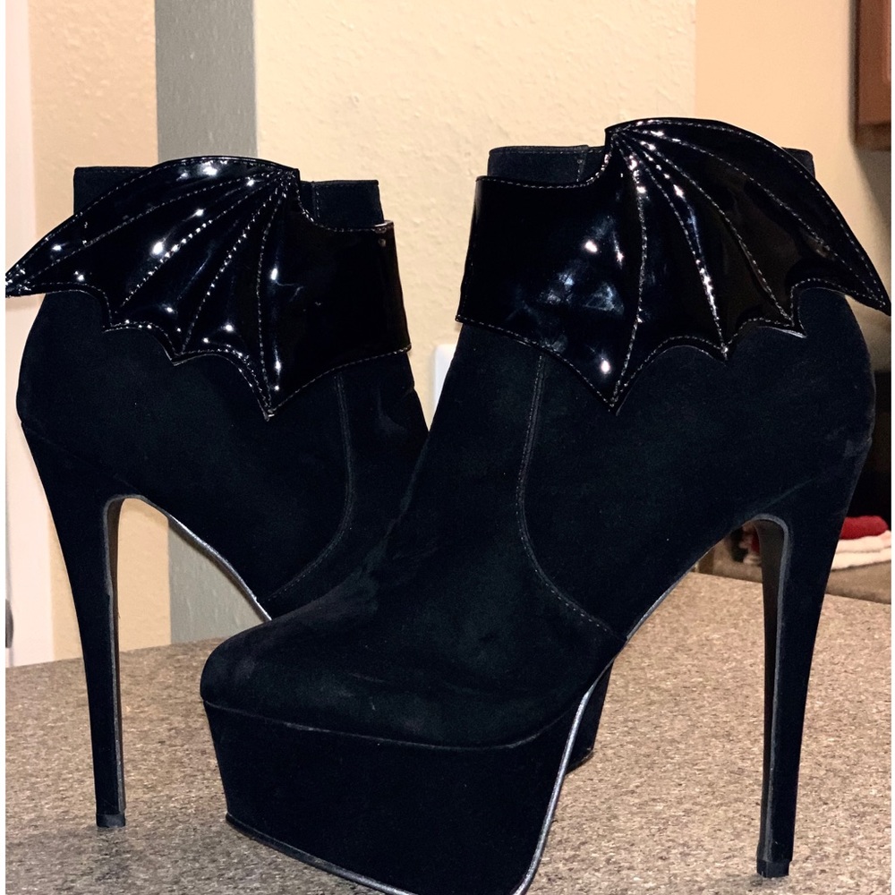 Iron fist batwing heels